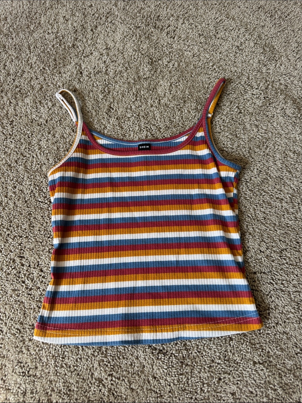 Multi Colored Striped Tank Top